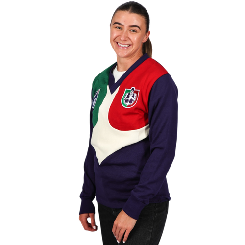 Women's Wool Long Sleeve Retro Jumper