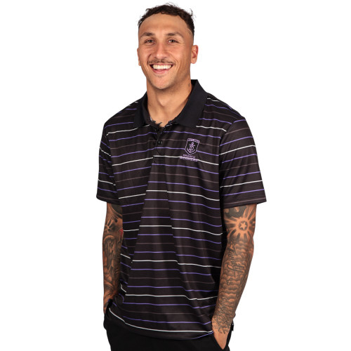 Men's Striped Polo