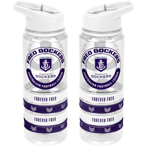 Clear Drink Bottle With Bands