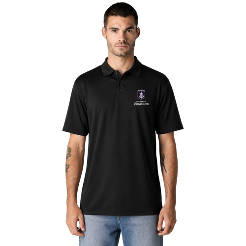 Men's Black Logo Polo