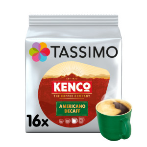 Buy Tassimo Kenco Americano Decaff Coffee T-Discs at best price Buy Tassimo Kenco Americano Decaff Coffee T-Discs at best price