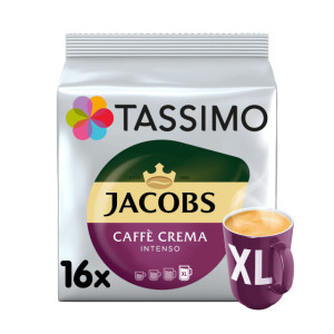 Tassimo Jacobs Caffè Crema Intenso XL, Coffee T-Discs available now Tassimo Jacobs Caffè Crema Intenso XL, Coffee T-Discs available now