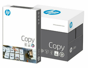 Whether you print on a regular basis or just once in a while, choose paper you know will deliver the quality you need for any job or task. HP Copy Paper is designed to meet all the basic needs of any working environment, be it the home office or corporate headquarters of a multinational. An ideal choice for when you want to make sure that all of your printing jobs will get the quality surface they need to reflect a high level of professionalism.
HP Copy Paper is sold in reams containing 500 sheets each, enough to supply plenty of substantial printing jobs for weeks on end. Featuring a 146 CIE whiteness degree for a high contrast between the surface itself and the ink and toner from virtually any writing instrument. Sized in the A4 format and with a paperweight of 80 gsm. Whether you print on a regular basis or just once in a while, choose paper you know will deliver the quality you need for any job or task. HP Copy Paper is designed to meet all the basic needs of any working environment, be it the home office or corporate headquarters of a multinational. An ideal choice for when you want to make sure that all of your printing jobs will get the quality surface they need to reflect a high level of professionalism.
HP Copy Paper is sold in reams containing 500 sheets each, enough to supply plenty of substantial printing jobs for weeks on end. Featuring a 146 CIE whiteness degree for a high contrast between the surface itself and the ink and toner from virtually any writing instrument. Sized in the A4 format and with a paperweight of 80 gsm.