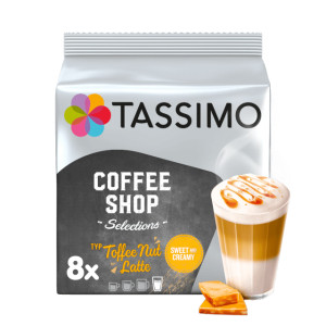 Buy Tassimo Toffee Nut Latte, 16 T-Discs, 8 Drinks at best price