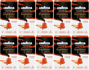 Lavazza Espresso Gourmet Caramel, Nespresso Compatible Aluminium Coffee Capsules (Pack of 10, Total 100 Pods) Lavazza Espresso Gourmet Caramel, Nespresso Compatible Aluminium Coffee Capsules (Pack of 10, Total 100 Pods)