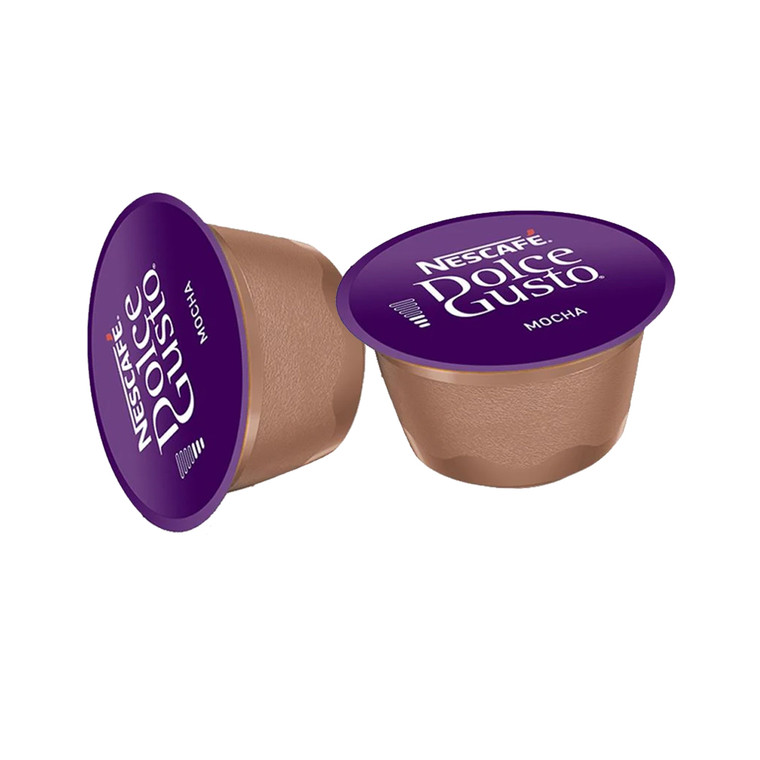 Dolce Gusto Mocha Coffee Pods combine rich coffee and chocolate flavours. Order affordable no-milk pods online today and enjoy.