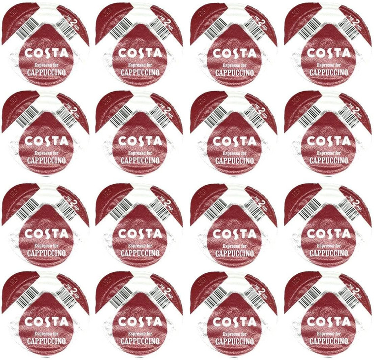 Refresh your coffee routine with 48 x Tassimo Costa Espresso T Discs. Enjoy espresso flavour and satisfying brews every time.