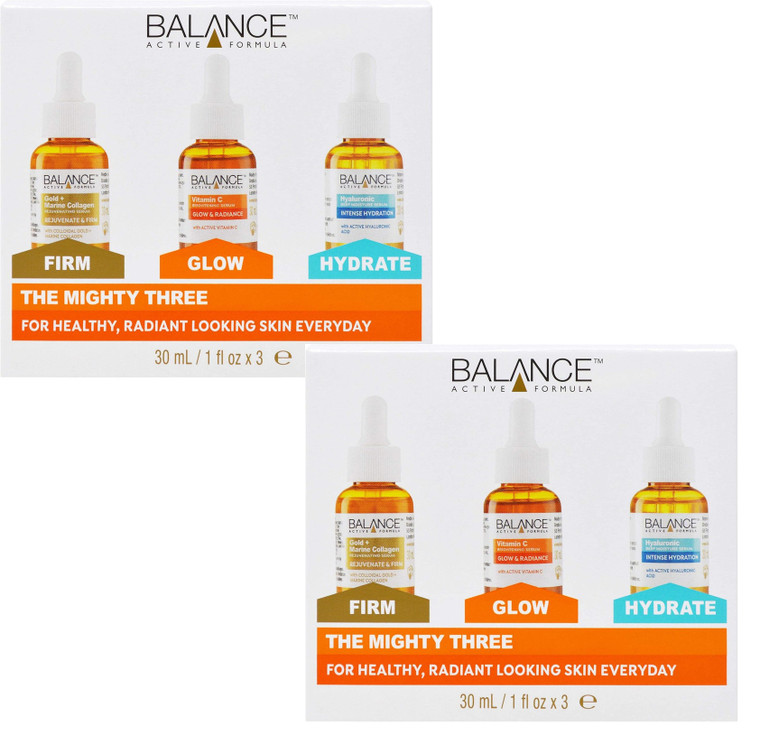 For healthy, radiant-looking skin, Balance Active Formula x 2 features The Mighty 3 Serums with targeted formulas. Shop now!