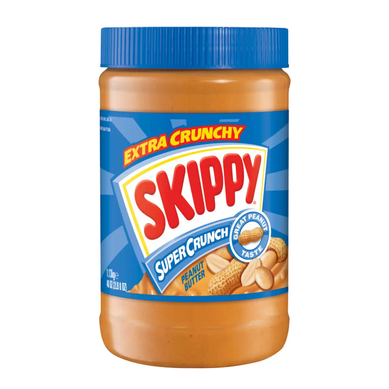 Buy Skippy Extra Crunchy Peanut Butter 1.13kg UK. Enjoy rich peanut flavour and crunchy texture, perfect for snacks and toast.