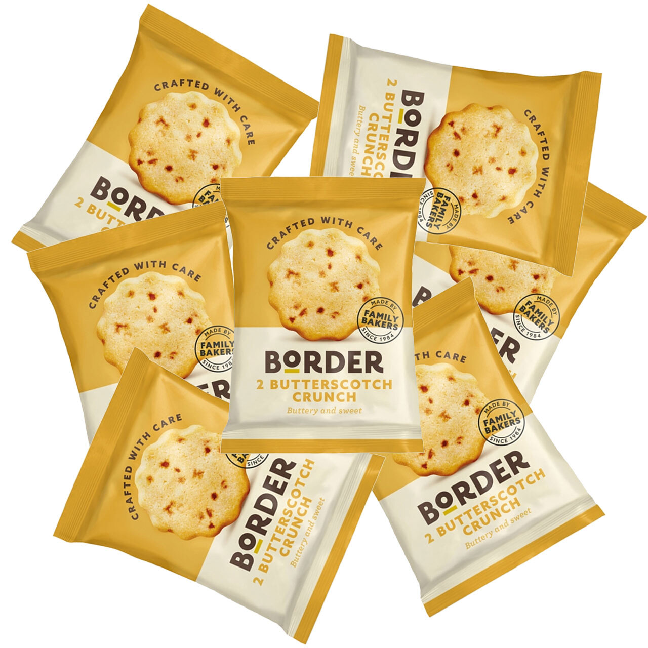 Border Biscuits Butterscotch Mini Packs - 2 Biscuits Per Pack