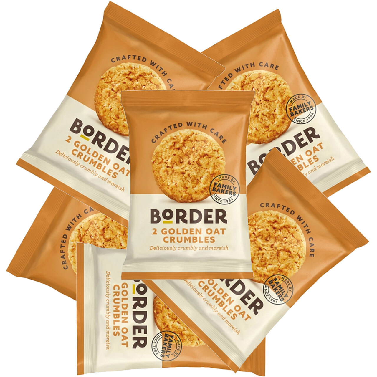 Border Biscuits Oat Crumble Mini Packs - 2 Biscuits Per Pack