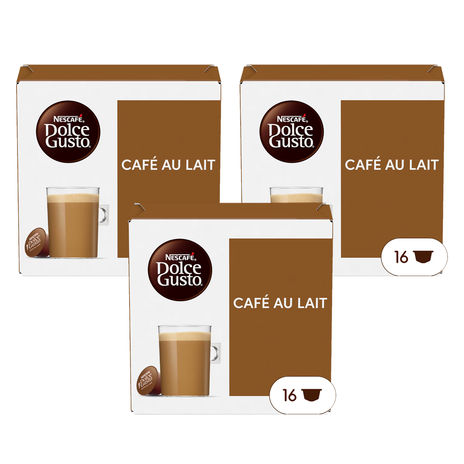 Dolce Gusto Compatible Caffe Latte / Cafe au Lait Capsules
