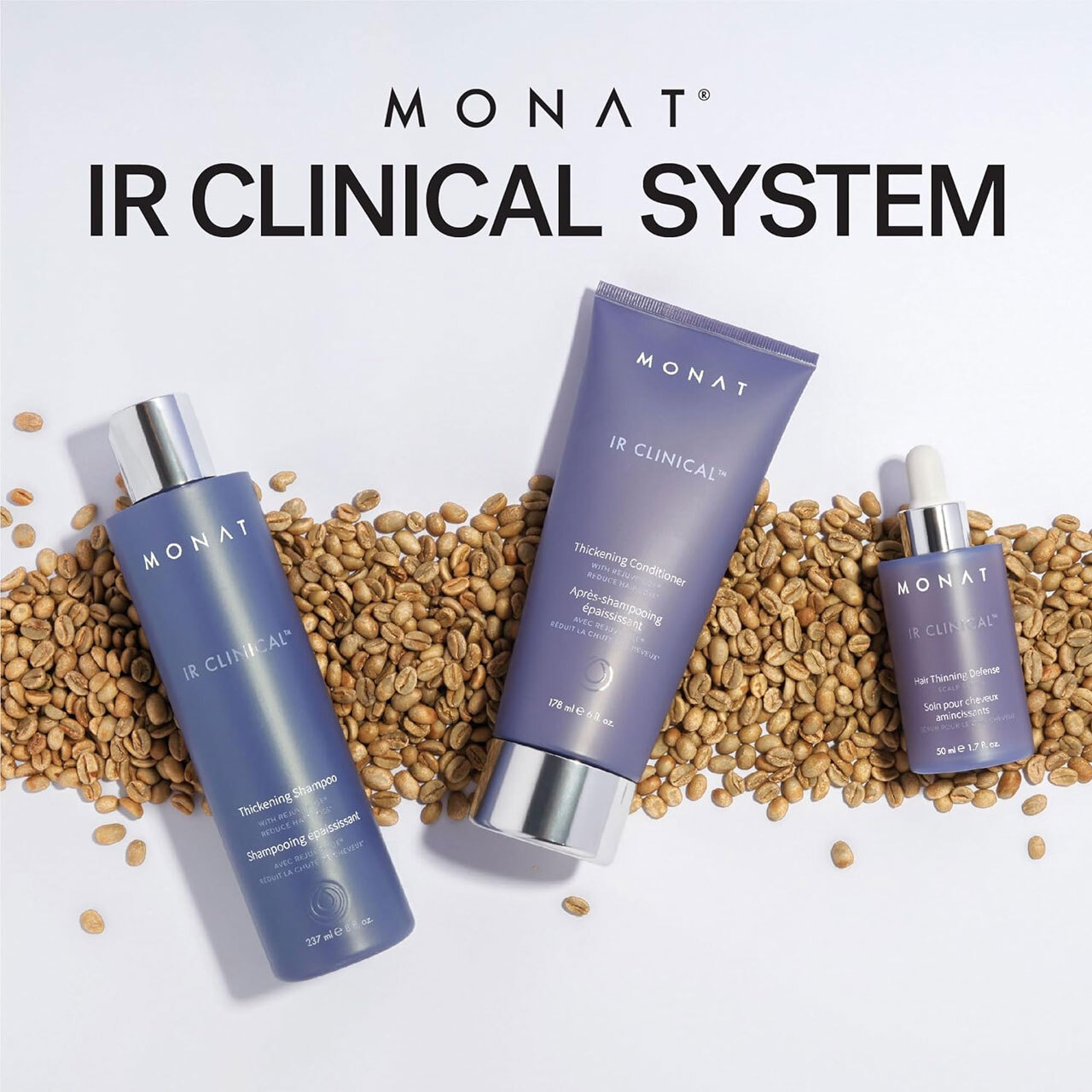 Monat Clinical System - Conatins 1 x Shmpoo, 1 x Conditioner, 1 x Scalp Serum