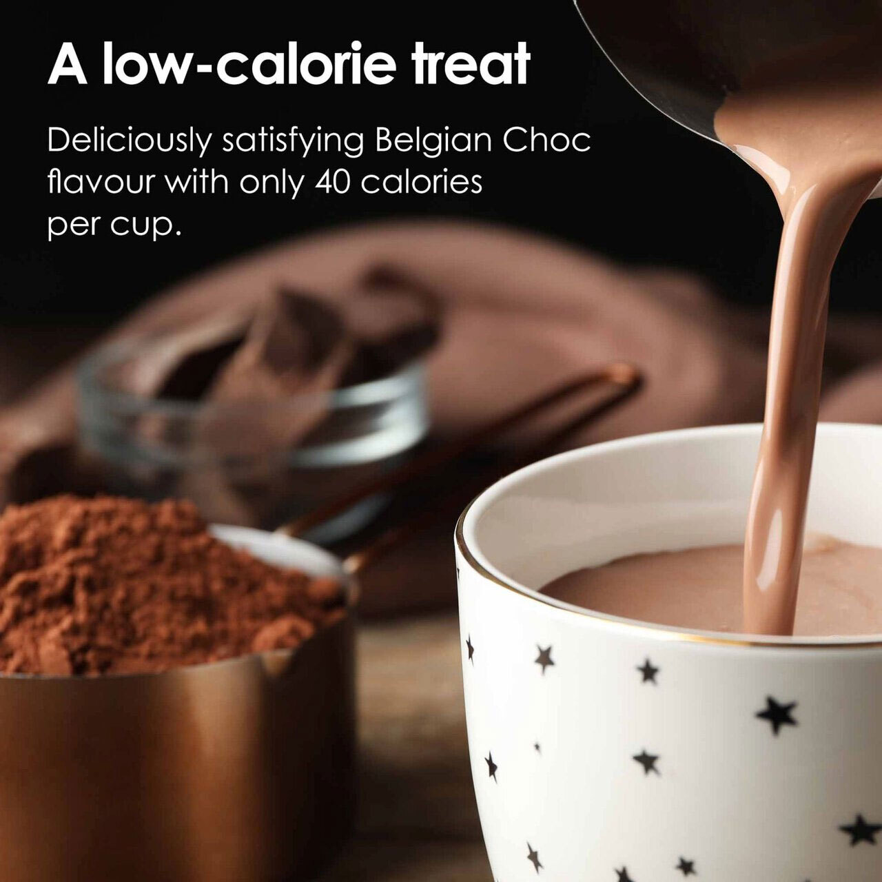 Options Belgian Chocolate Instant Hot Chocolate Drink 395g