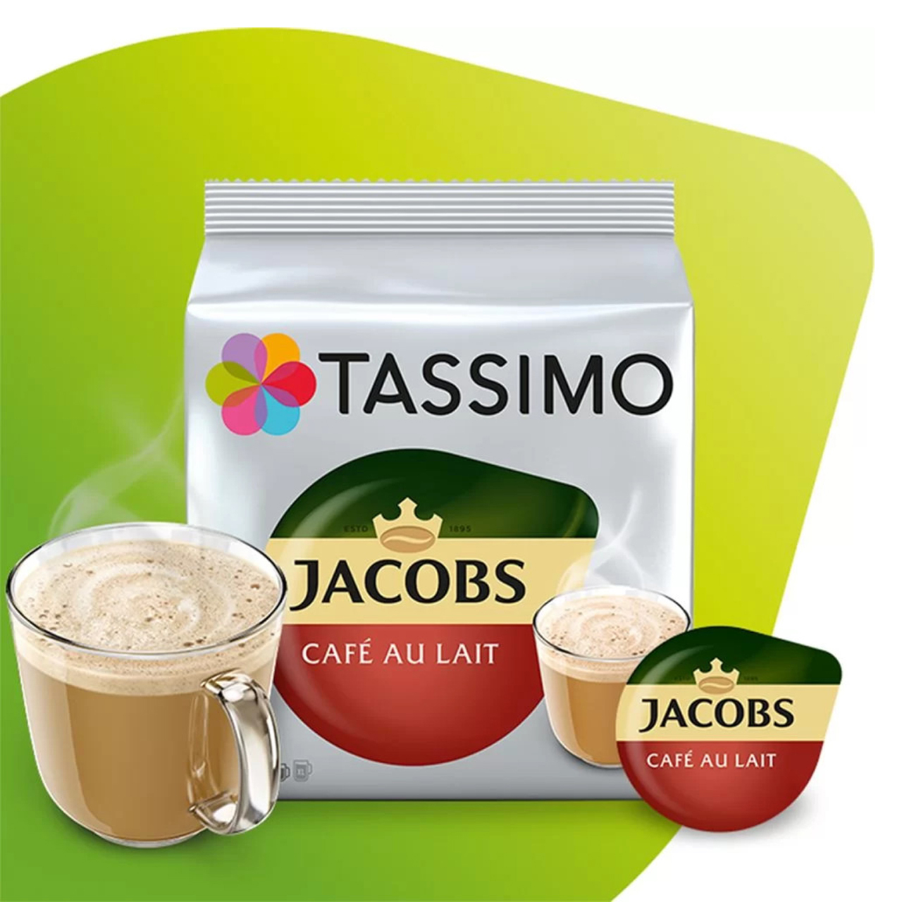 TASSIMO Jacobs Cafe Au Lait Coffee T-Discs