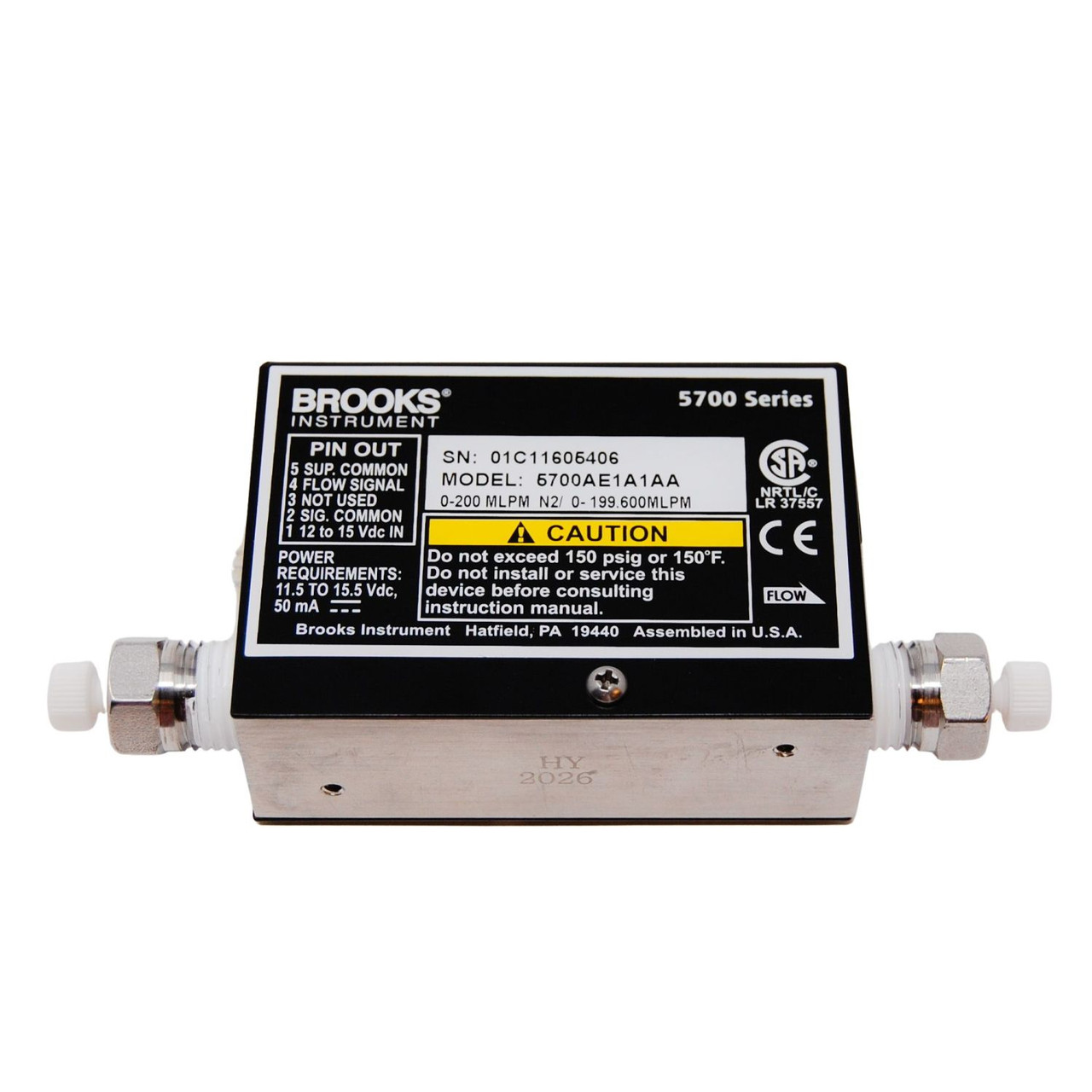 305449901S,METER MASS FLOW 0-200 SCCM FRU FOR 3050 ANALYZER