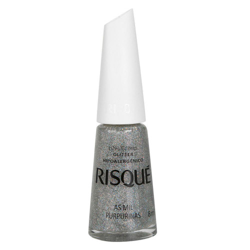 Esmalte Risqué Glitter Mil Purpurinas  - 8ml