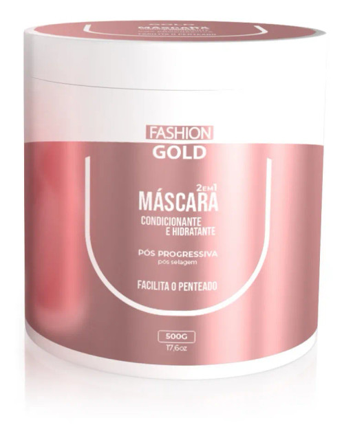 Máscara 2 Em 1 Pós Progressiva Fashion Gold - 500g