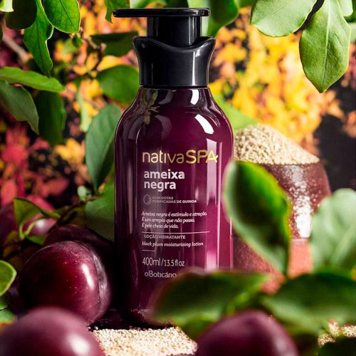 Loção Hidratante Corporal Nativa SPA Ameixa Negra O Boticario - 400ml Loção Hidratante Corporal Nativa SPA Ameixa Negra O Boticario - 400ml