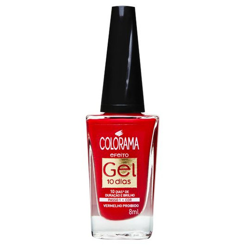 Esmalte Colorama Gel Vermelho Proibido - 8ml