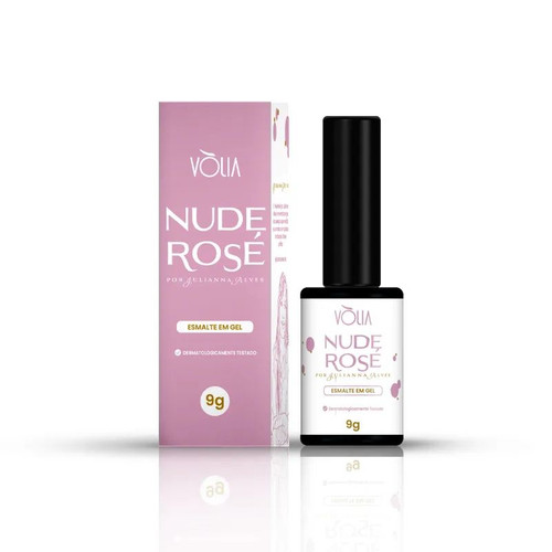 Esmalte Em Gel Nude Rosé Volia - 9g