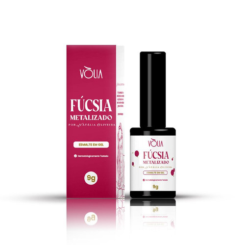 Esmalte em Gel Fúcsia Metalizado Vòlia - 9g