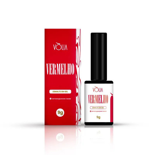 Esmalte em Gel Vermelho Volia - 9g