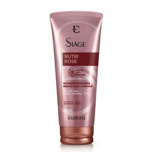 Condicionador Siàge Nutri Rosé Eudora - 200ml Condicionador Siàge Nutri Rosé Eudora - 200ml