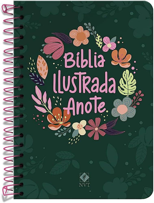 Bíblia Ilustrada Anote NVT Cores E Flores