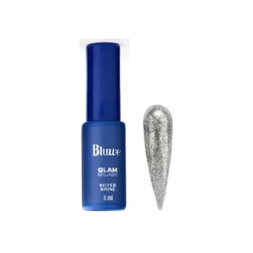 Esmalte em Gel Silver Shine Coleção GLAM Bluwe - 6ml