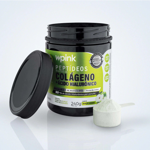 Colágeno Sabor Maça Verde WePink - 240g Colágeno Sabor Maça Verde WePink - 240g