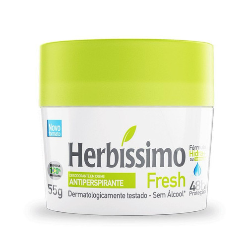 Desodorante Creme Herbissimo Fresh - 55g