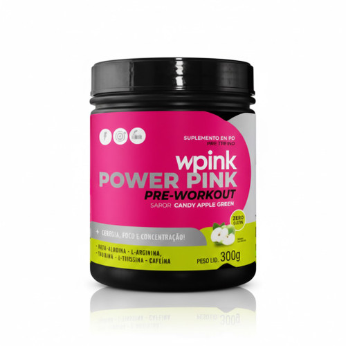 WePink Pré Treino Sabor Maça Verde - 300g