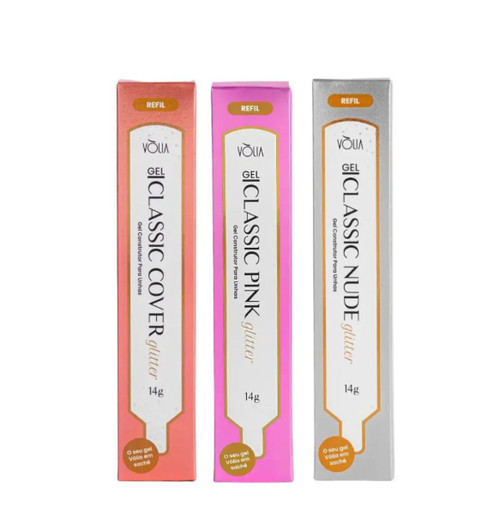 Novo Refil Sache Gel com Glitter 14g - Volia