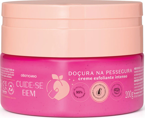 Creme Esfoliante Intenso Cuide-se Bem Doçura na Pessegura Oboticário - 200g Creme Esfoliante Intenso Cuide-se Bem Doçura na Pessegura Oboticário - 200g