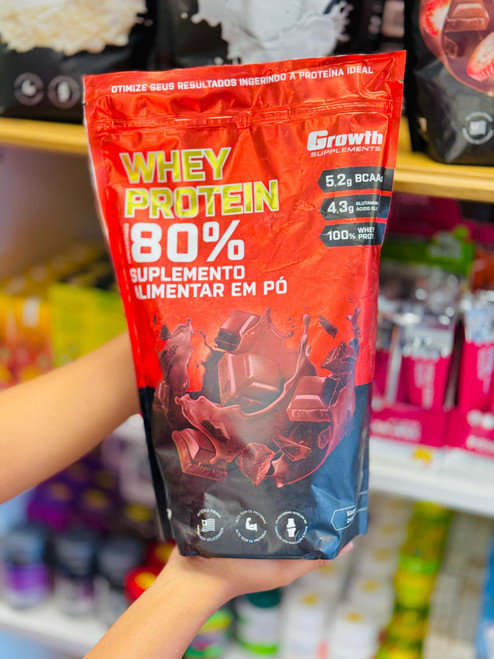 Whey Protein Sabor Chocolate Growth - 1kg Whey Protein Sabor Chocolate Growth - 1kg