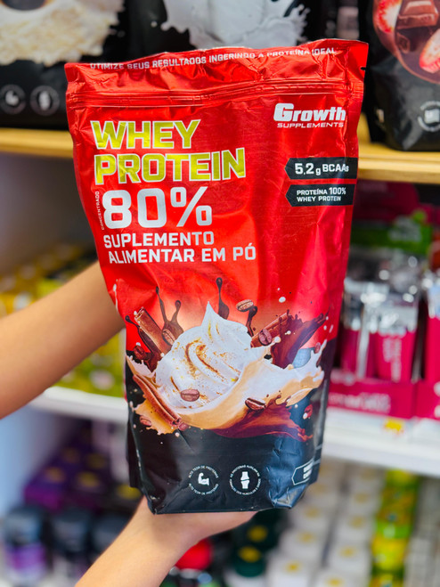Whey Protein Sabor Cappucino Growth - 1kg Whey Protein Sabor Cappucino Growth - 1kg