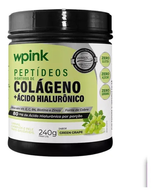 Colágeno Sabor Uva Verde WePink - 240g Colágeno Sabor Uva Verde WePink - 240g