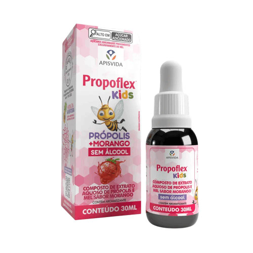 Própolis Com Mel e Morango - 30ml Própolis Com Mel e Morango - 30ml