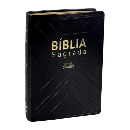 Bíblia Sagrada com Letras Vermelhas, Notas e Referências - Letra Gigante - Preto - Luxo Bíblia Sagrada com Letras Vermelhas, Notas e Referências - Letra Gigante - Preto - Luxo