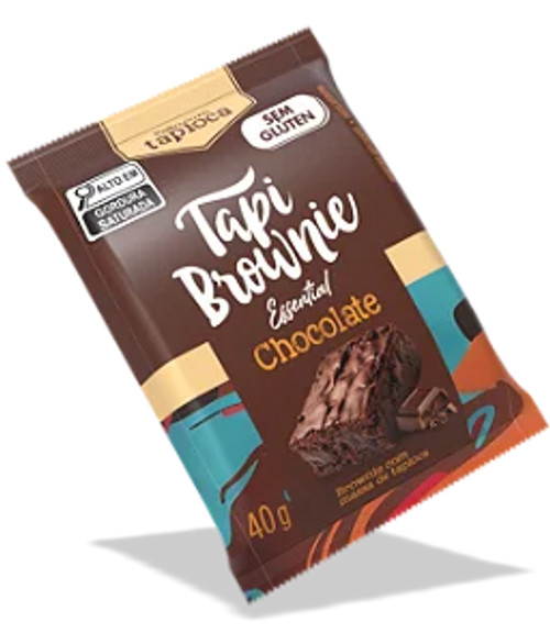 TapiBrownie Essential Chocolate Feito com Tapioca em Glúten - 40g