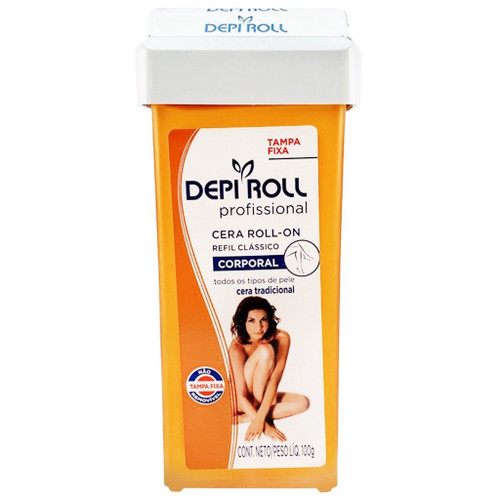 Cera Depilatoria Depi Roll Rollon Refil Trad Tampa Fixa - 100g