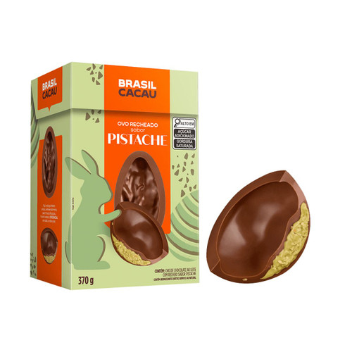 Ovo De Páscoa Pistache Brasil Cacau - 370g