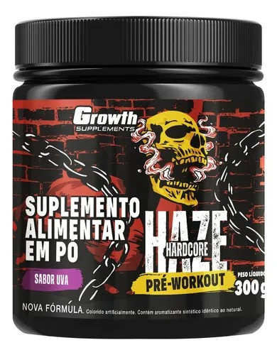 Pré Treino Sabor Uva Growth - 300g