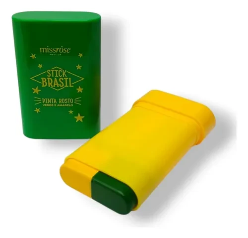 Stick Brasil Pinta O Rosto Copa Verde E Amarelo - Miss Rose