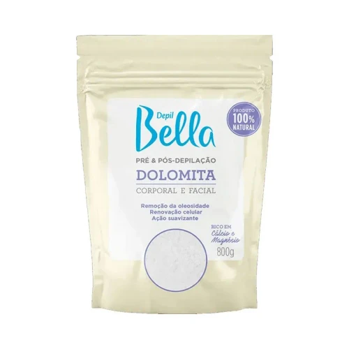 Dolomita Pré & Pós Depilação Corporal e Facial Depil Bella - 800g
