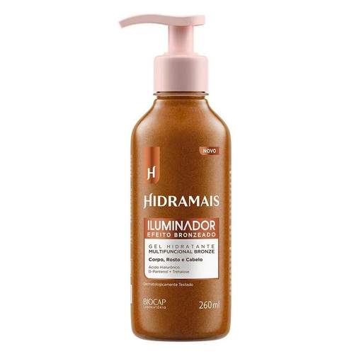 Iluminador Gel Efeito Bronzeado Corpo, Rosto, e Cabelo Hidramais - 260ml