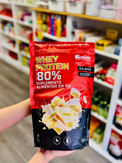 Whey Protein Chocolate Branco Growth - 1kg