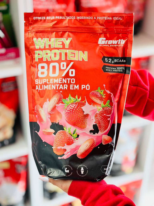Whey Protein Morango Growth - 1kg