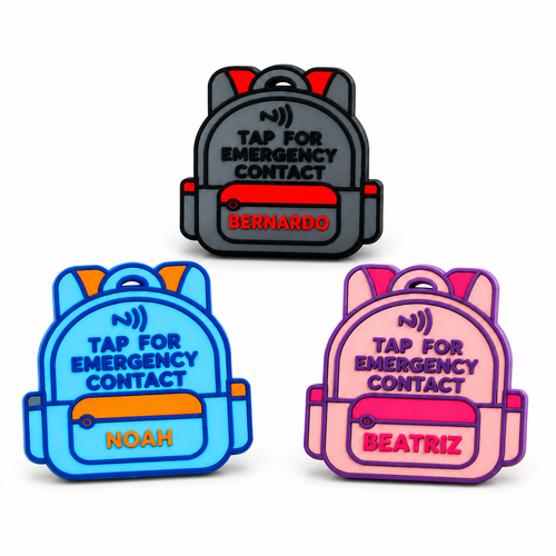 Chaveiro Mochila Com NFC - Por Encomenda